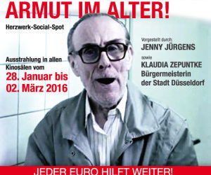 Zähne zeigen gegen Armut im Alter – UCI KINOWELT unterstützt Herzwerk und zeigt Social-Spot in allen Kinos